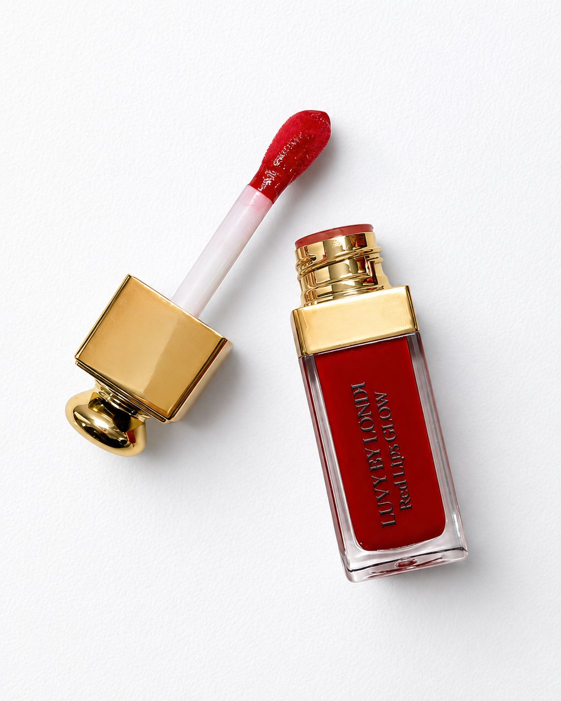 Red lips glow